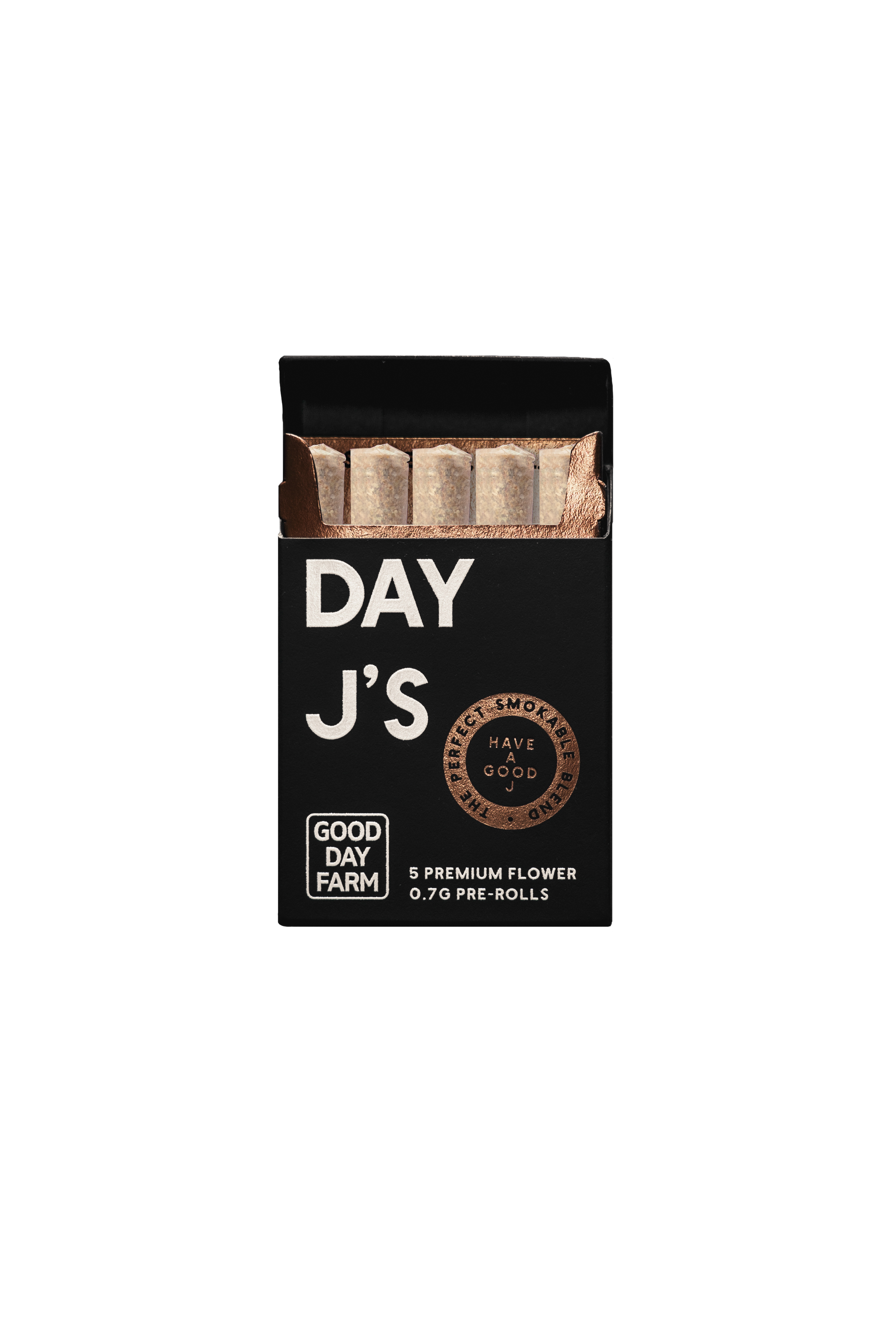 Photograph of product: Good Day Farm - Pre-Rolls Mint Chip Gelato 5pk  - 3.5g