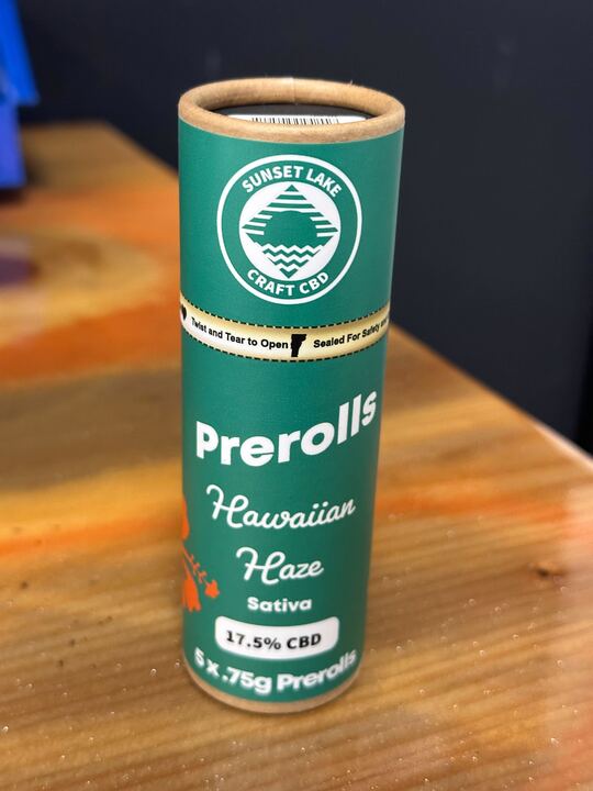 Photograph of Product: Hawaiian Haze | .75g CBD Pre-rolls | 5pk