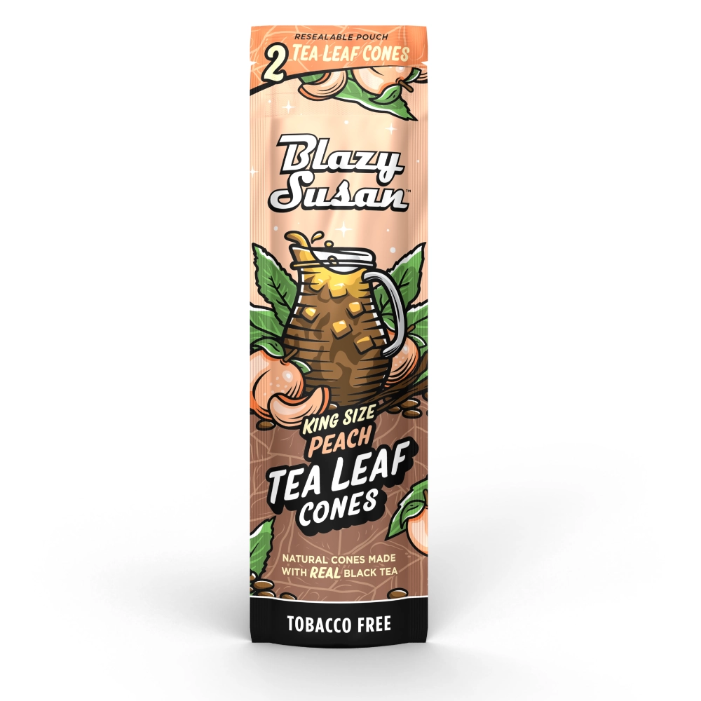 Photograph of product: Blazy Susan Peach Tea Leaf Cones