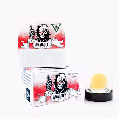 Photograph of product: Anarchy Extracts - Concentrate Sugar - (1g) - Hybrid - **SKUNKBERRY** (8/$50)