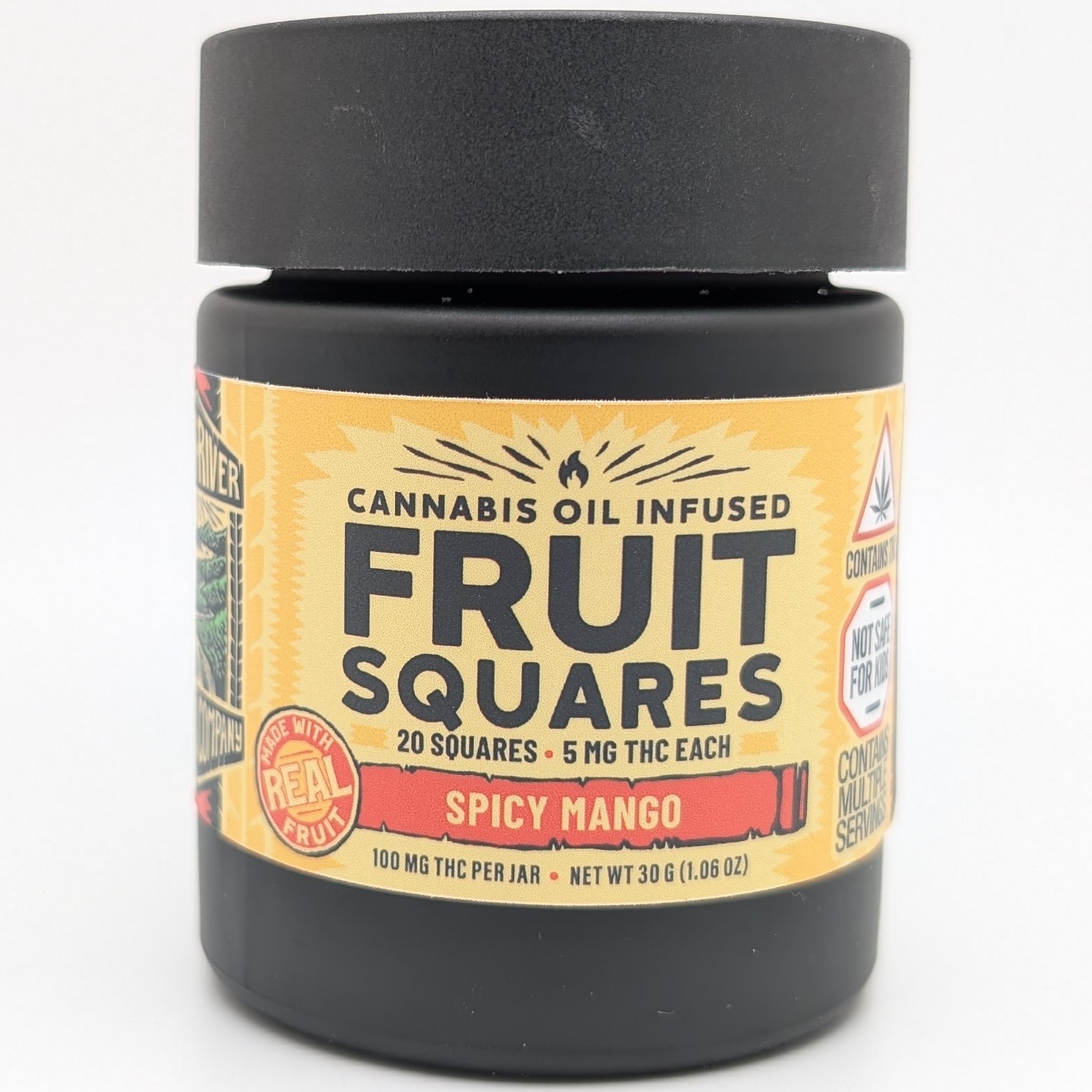 Photograph of product: Fruit Squares- Spicy Mango 100mg