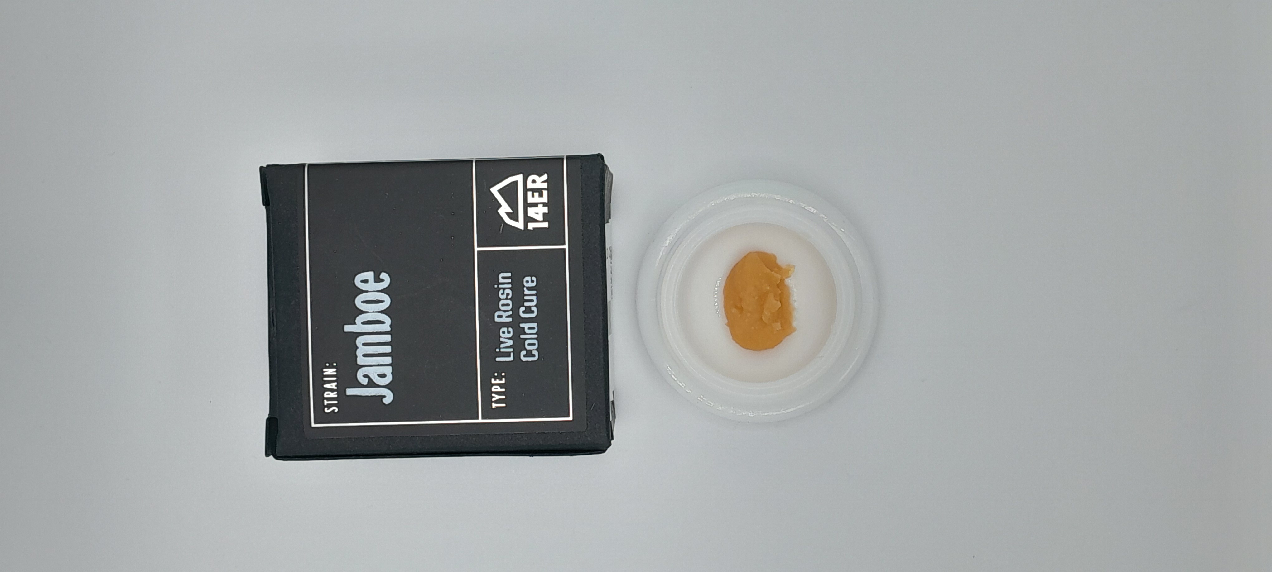 Photograph of product: JAMBOE LIVE ROSIN - COLD CURE - (1G)