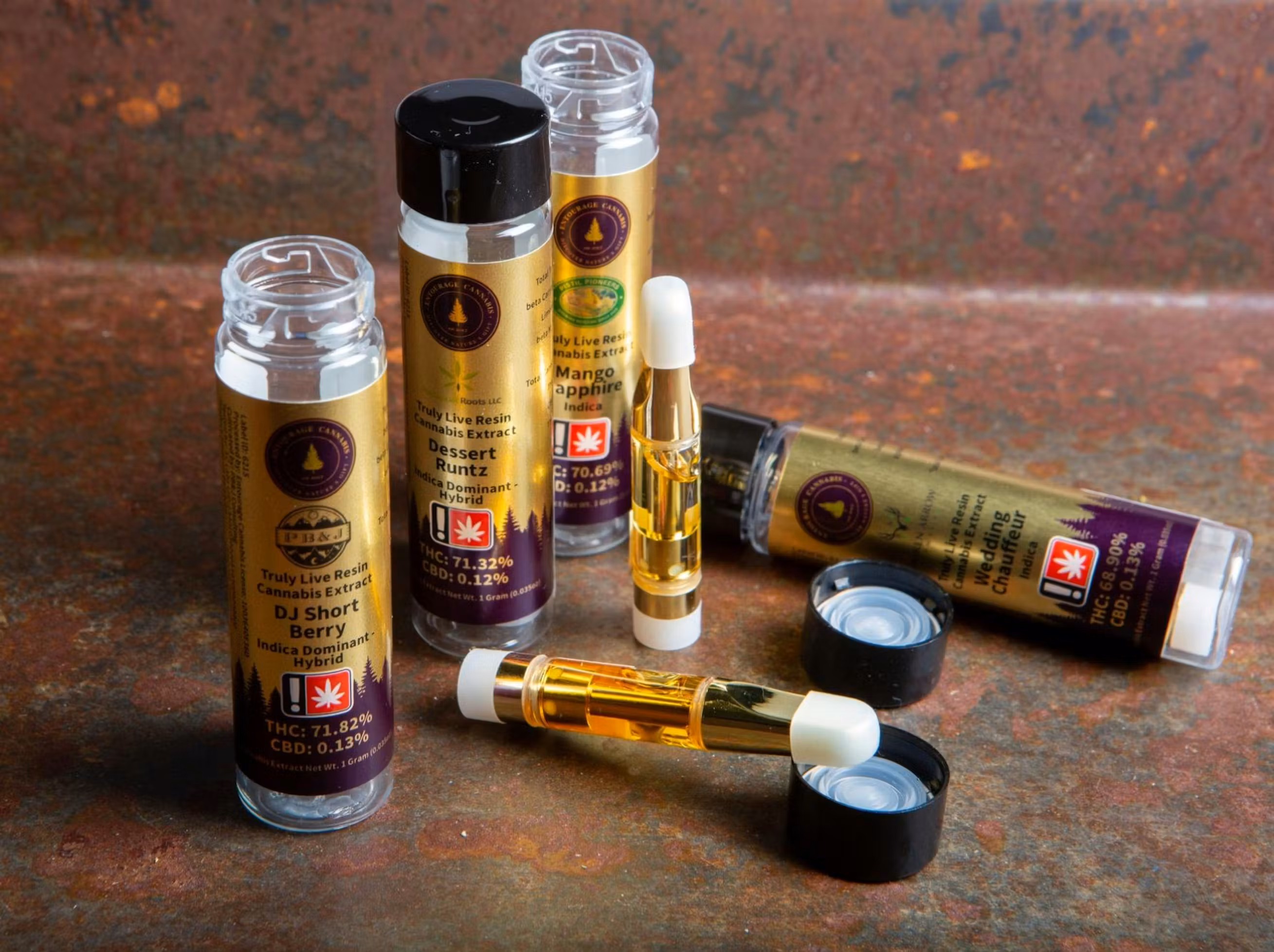 Photograph of product: Grape Cream Cake Live Resin - Cartridge - Entourage