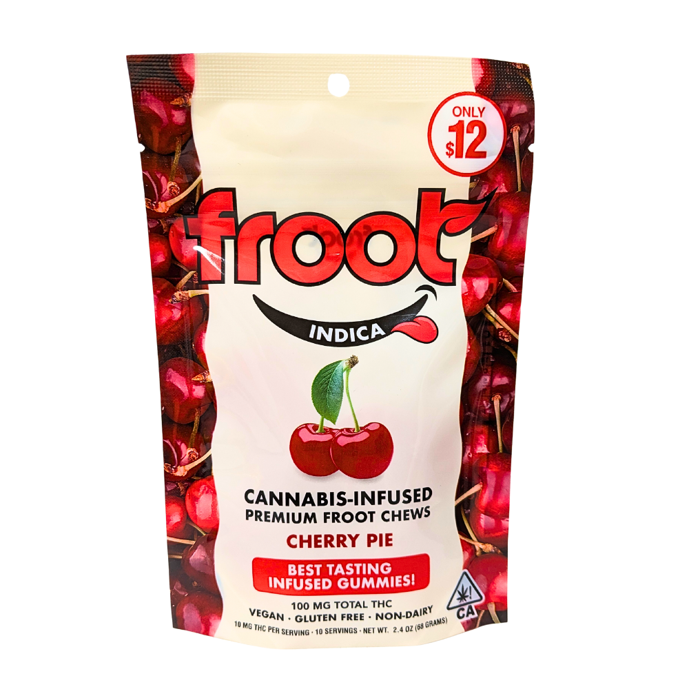 Photograph of product: Froot Gummies 100mg 10pk - Cherry Pie (I)
