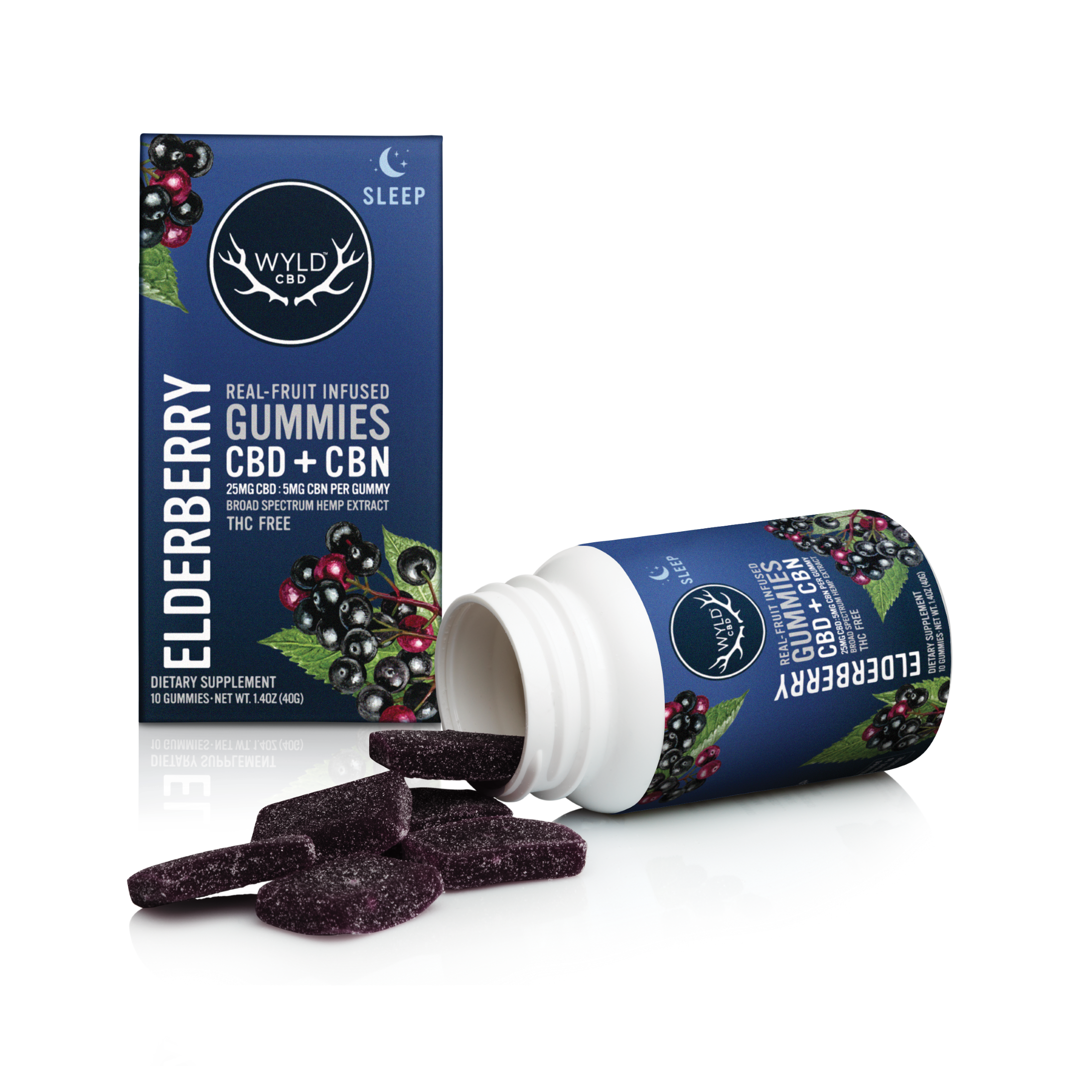 Photograph of product: 2:1 CBD/CBN Elderberry 250mg | 10pk