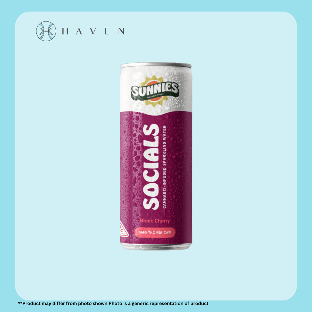Photograph of product: 10mg Black Cherry Sunnies Social (Infused Sparkling Water) | Sunmed