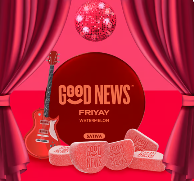 Photograph of product: Good News | Friyay Watermelon | 10pk/100mg