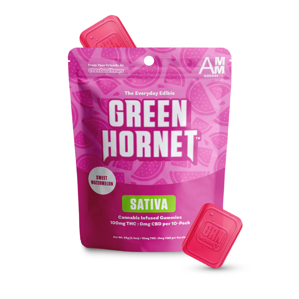 Photograph of product: Green Hornet Gummies | WATERMELON | 500MG