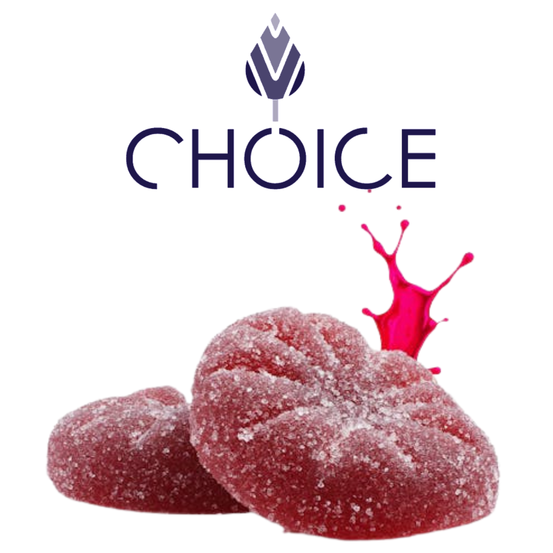 Photograph of product: Choice | Mega Chews 2pk | Chonky Cherry Berry | 200mg