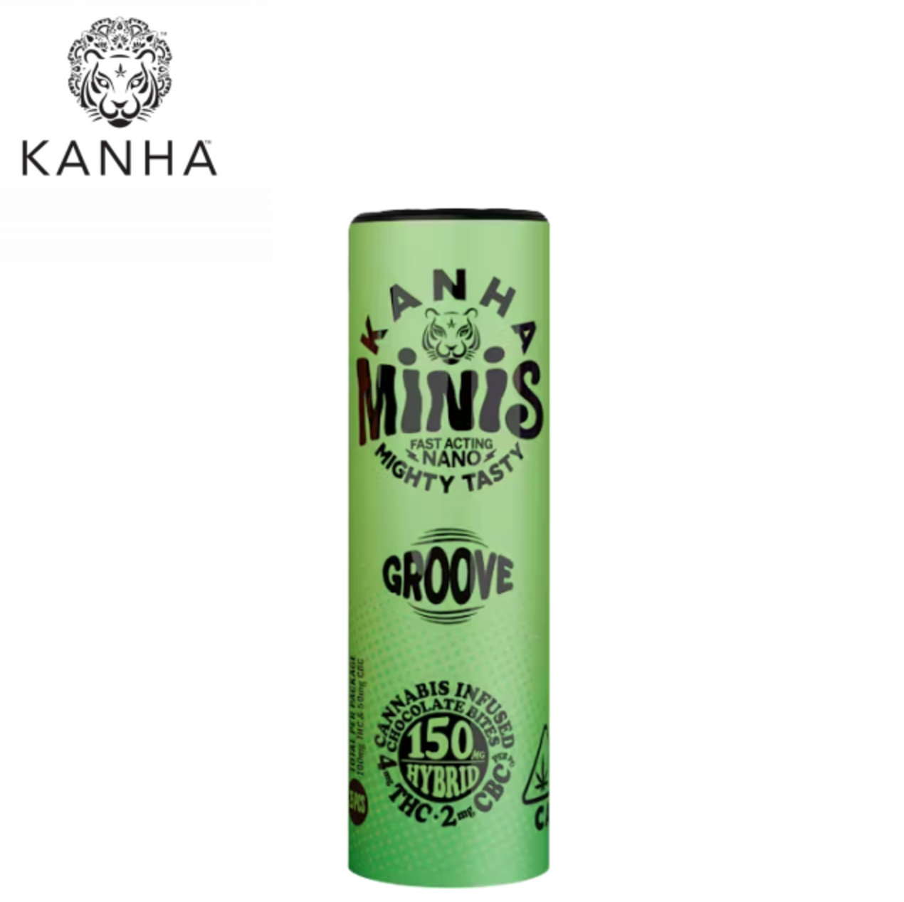 Photograph of product: HYBRID GROOVE 2:1 THC:CBC 150MG 25 PACK NANO CHOCOLATE MINIS