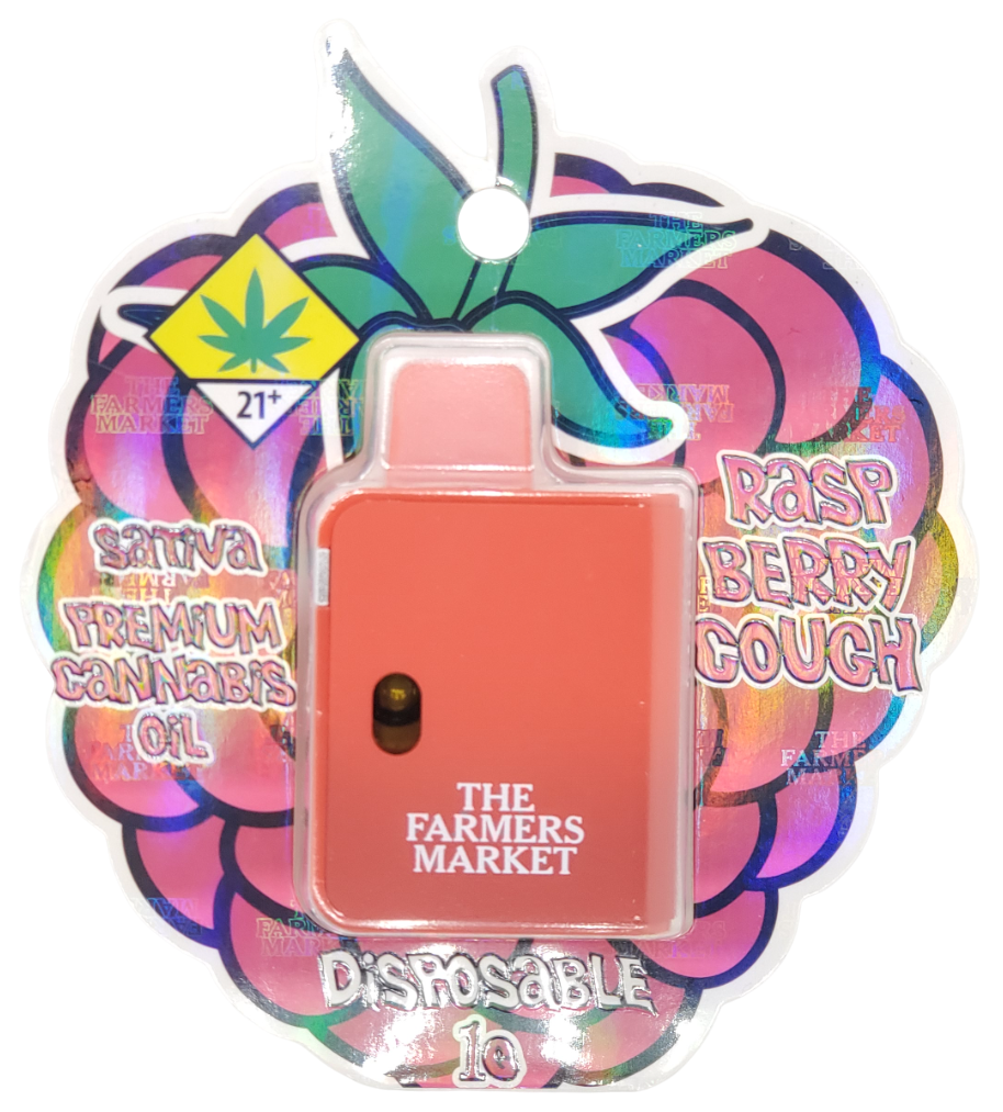 Photograph of product: The Farmers Market VAPE Raspberry Cough Disposable 1g