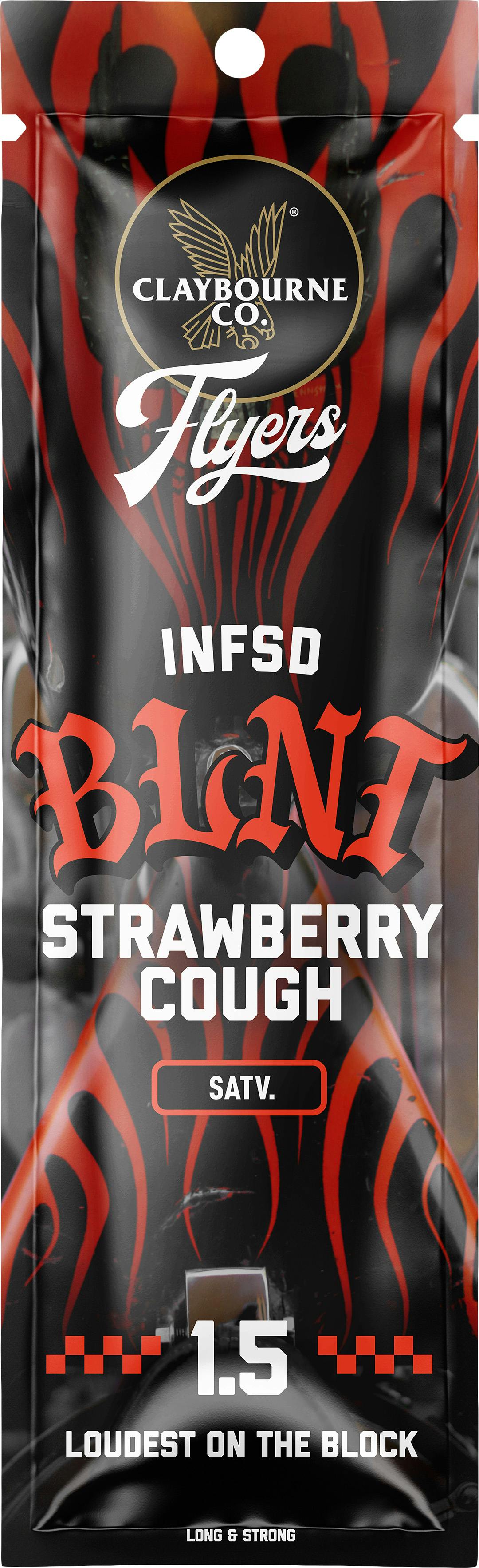 Photograph of product: Claybourne - Strawberry Cough 1.5g Infused Blunt Oui'd