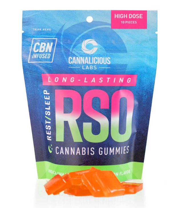 Photograph of product: Cannalicious | RSO Rest Watermelon Gummy | 200mg