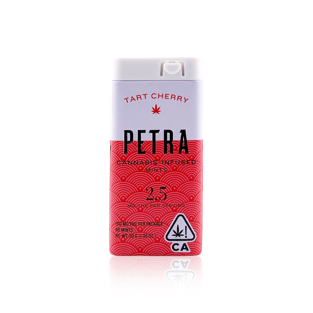 Photograph of product: KIVA - Edible - Petra Mints Tart Cherry - 100MG