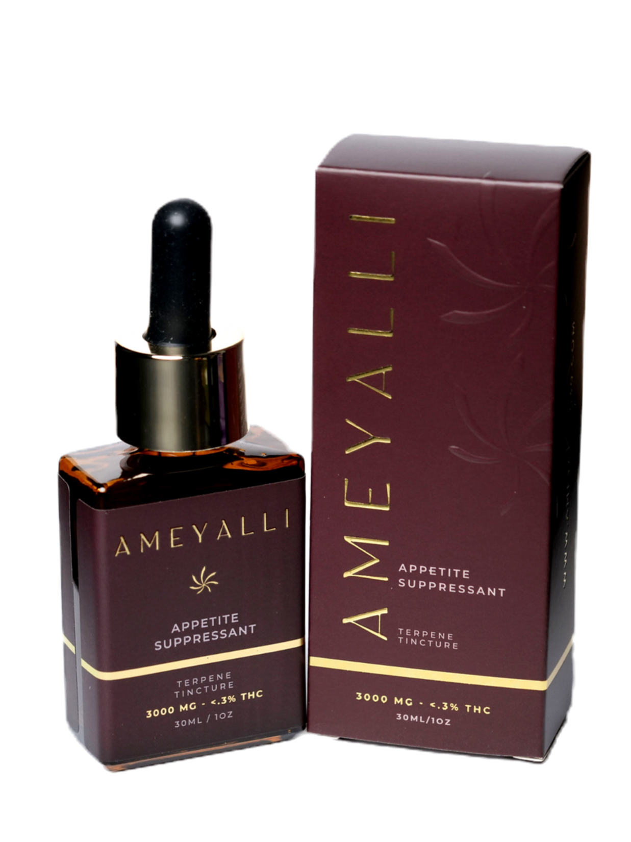 Photograph of product: Terpene Tincture - Ameyalli Brown: Appetite Suppressant - 3000mg