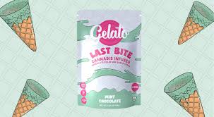 Photograph of product: Gelato - Last Bites - Mint Chocolate - 200MG
