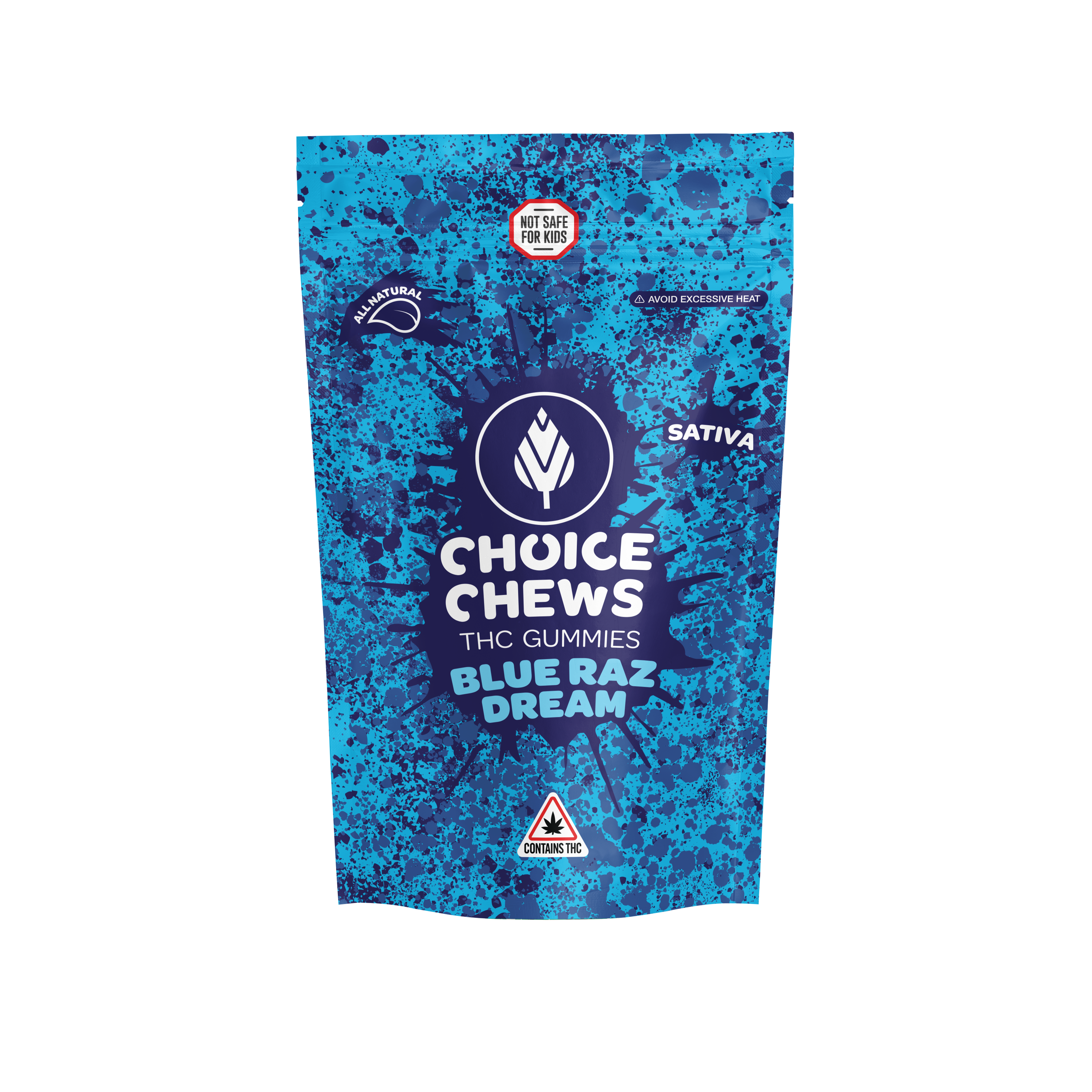 Photograph of product: Blue Razz Dream | Gummy | 100mg | 20pk