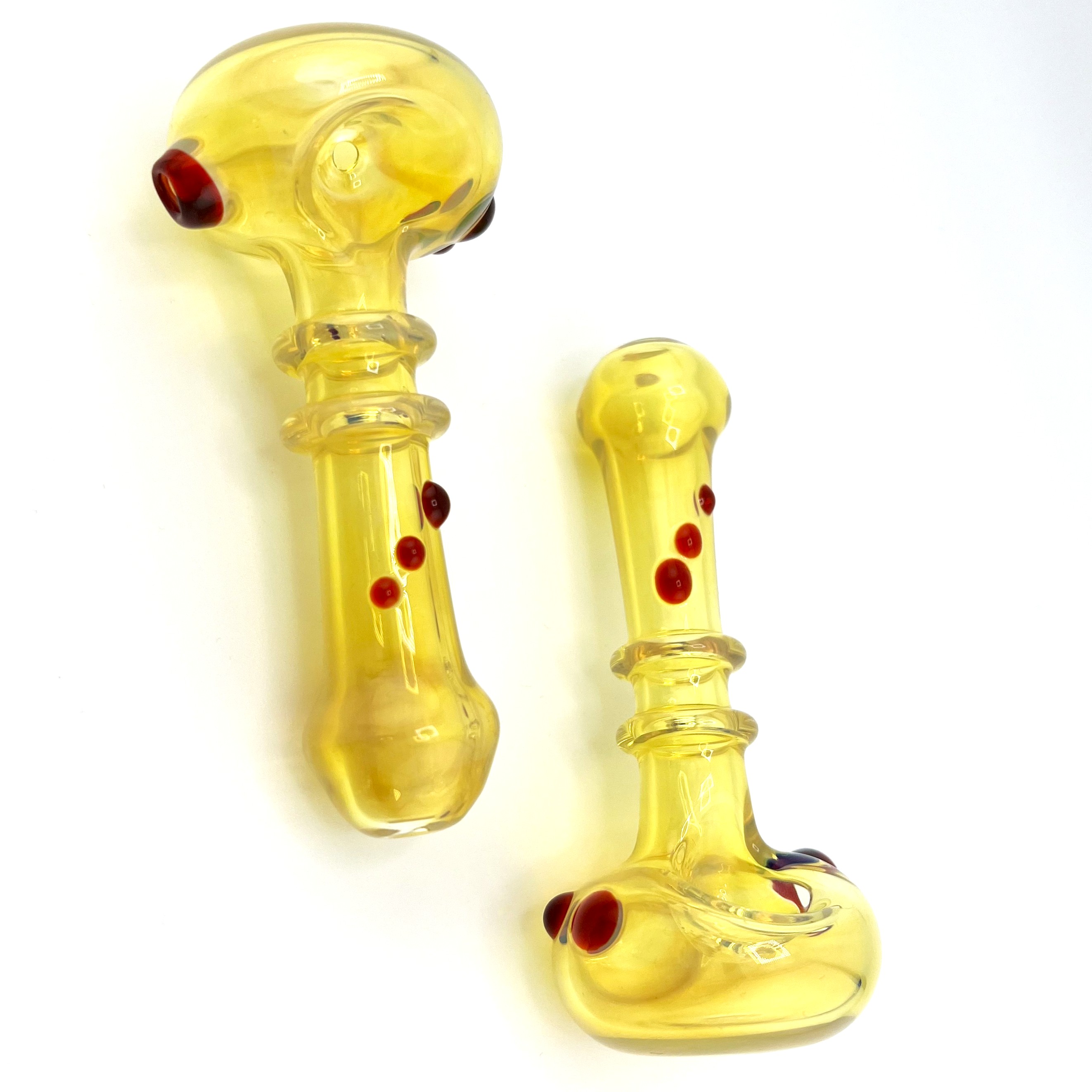 Photograph of product: GLASS | Small Red Dot Frit Pipe