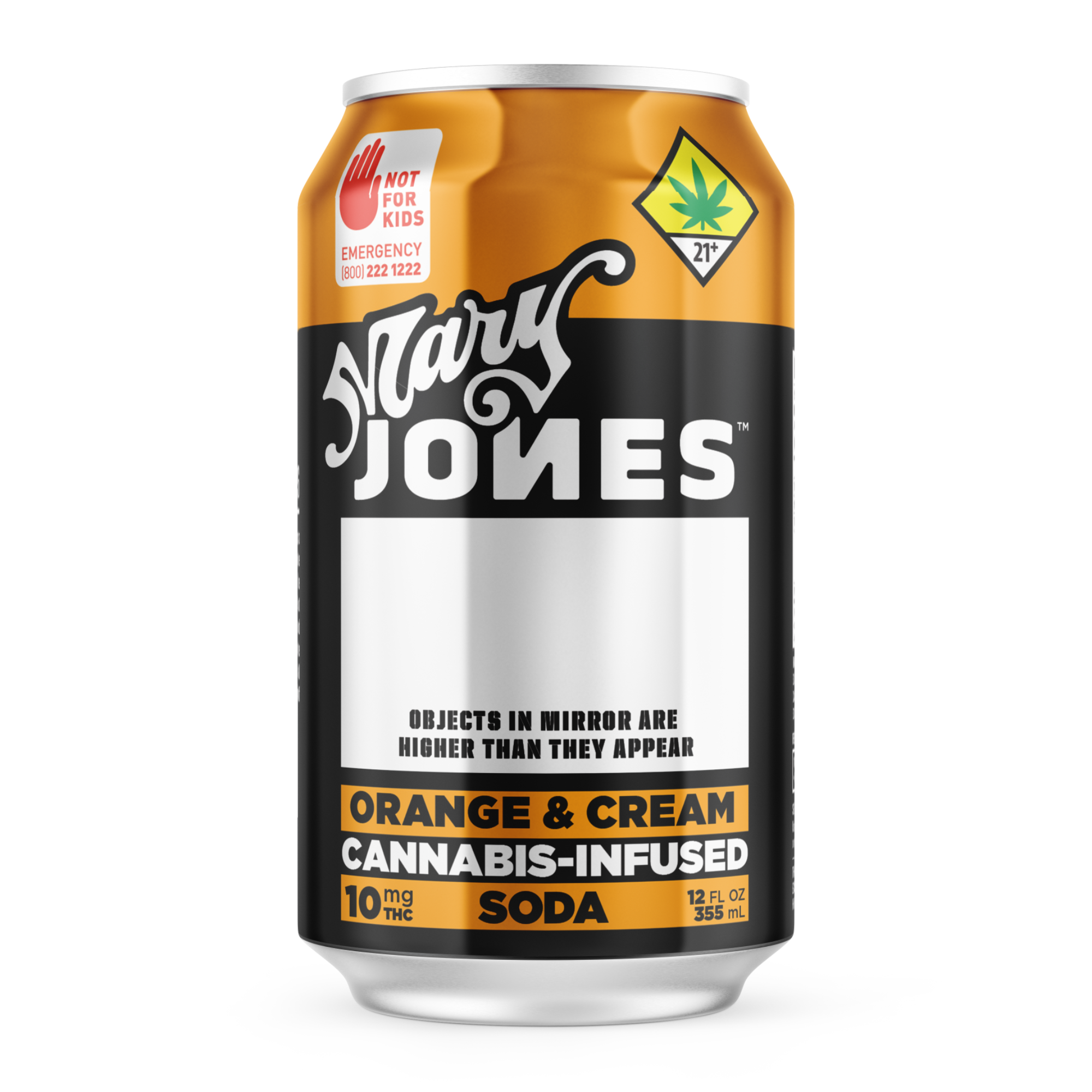 Photograph of product: Mary Jones - Orange & Cream Infused Soda 100mg