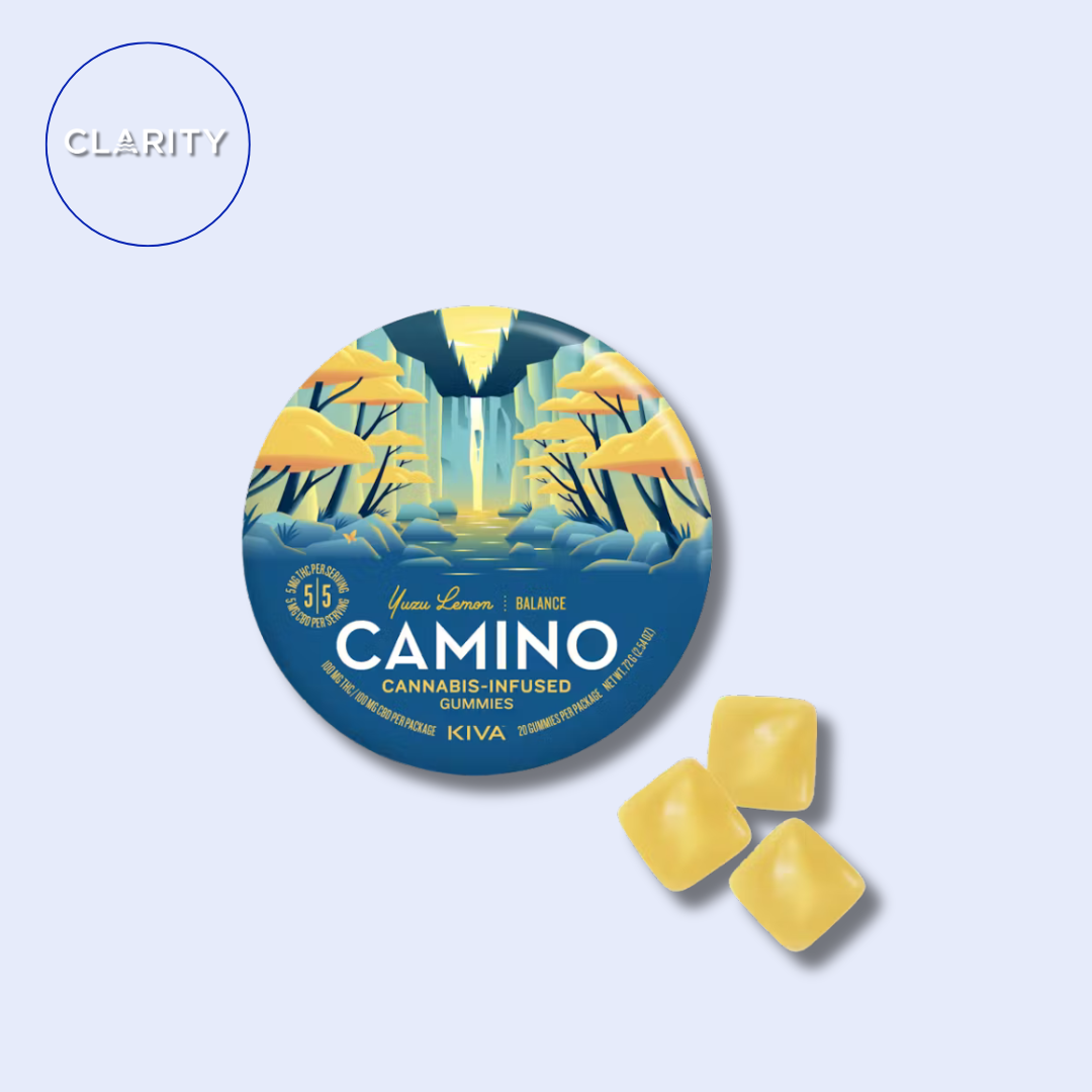 Photograph of product: Camino | 100mg 1:1 TH-oui/CBD Gummies | Yuzu Lemon