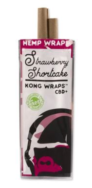 Photograph of product: Kong Organic Hemp Wraps - Strawberry Shortcake 2pk