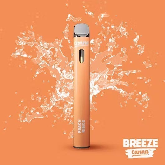 Photograph of product: BREEZE | SWEET PEACH | DISPOSABLE | 1G