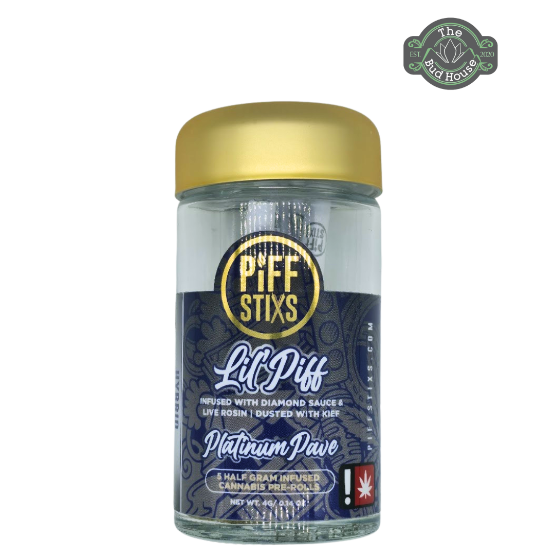 Photograph of product: Lil' Piff 5pk PLATINUM PAVE Infused 0.5g Pre-Rolls