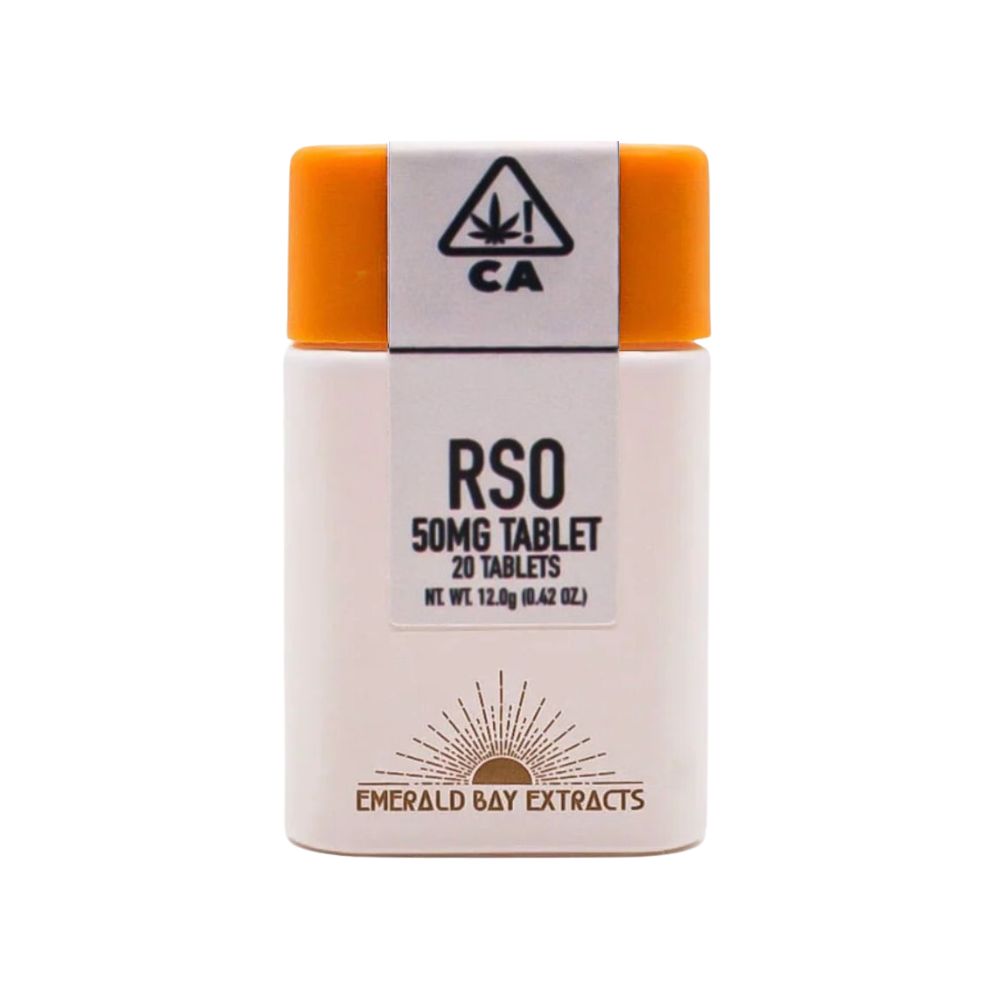 Photograph of product: STRAWBERRY COUGH 50MG TABLETS 1000MG - EMERALD BAY EXTRACTS