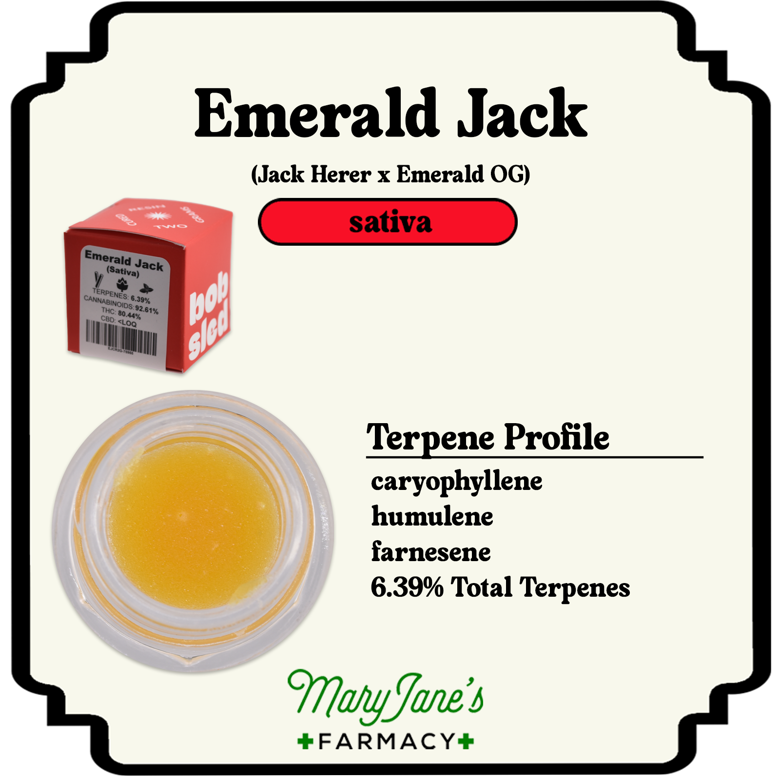 Photograph of product: Emerald Jack Cured Resin Extract | 2g