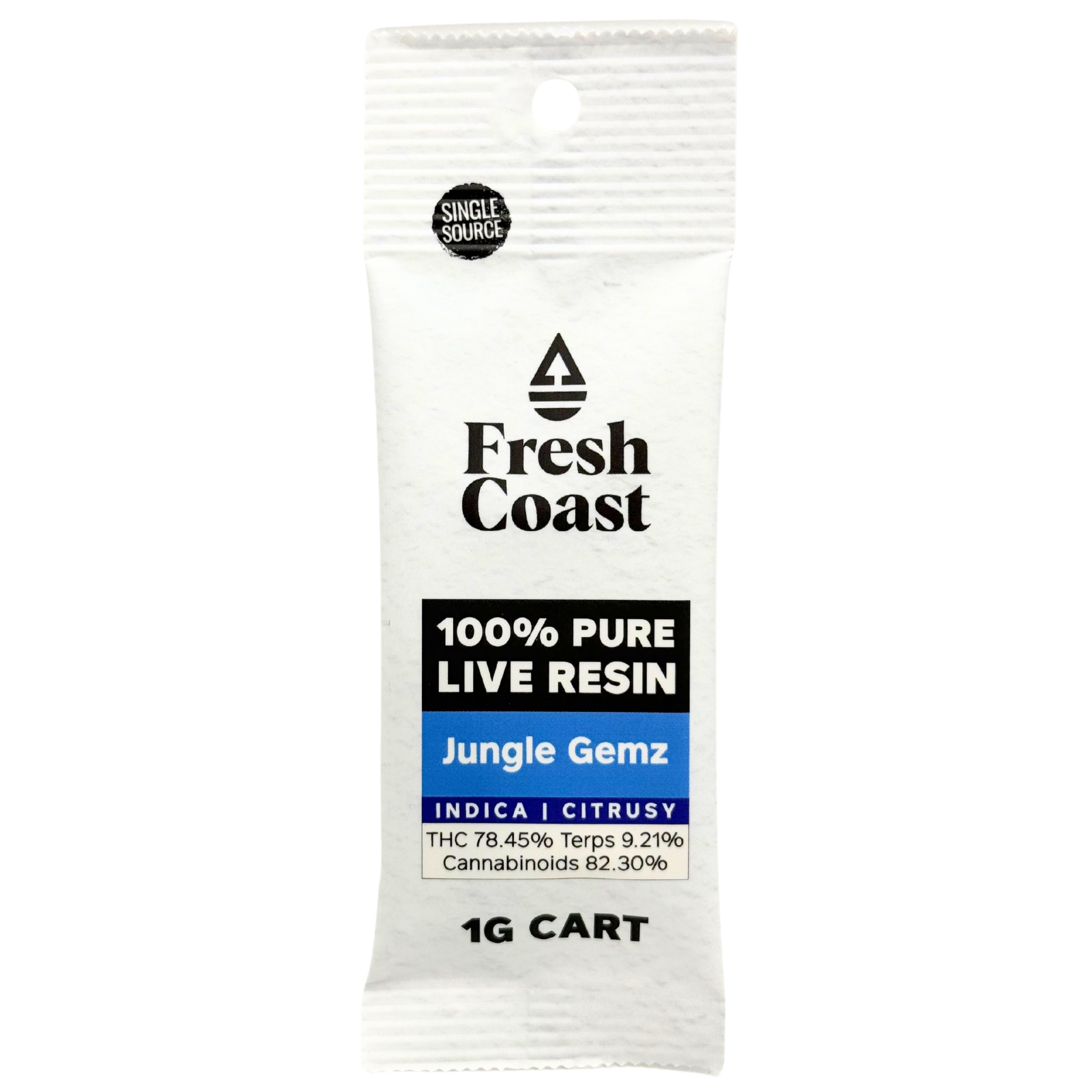 Photograph of product: Fresh Coast | 1g Pure Live Resin Cartridge | Jungle Gemz (Oui'd)