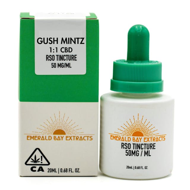 Photograph of product: Gush Mintz 1:1 CBD Tincture 1000mg - 