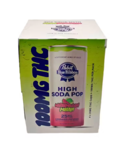 Photograph of product: Watermelon Melon | 25 MG 4pk High Soda Pop | PBR