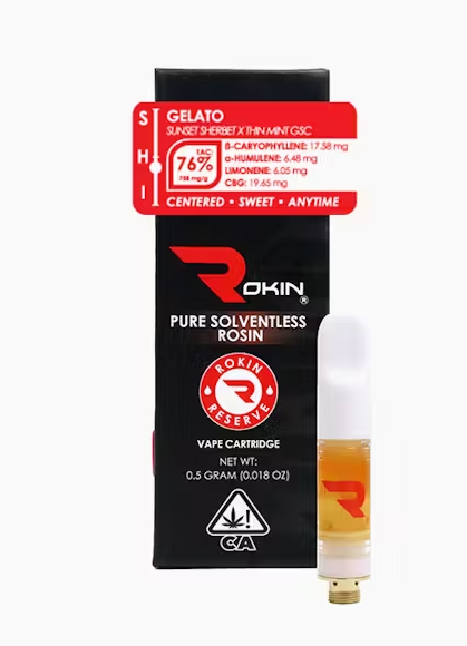 Photograph of product: Gelato Reserve Rosin Cartridge [H]