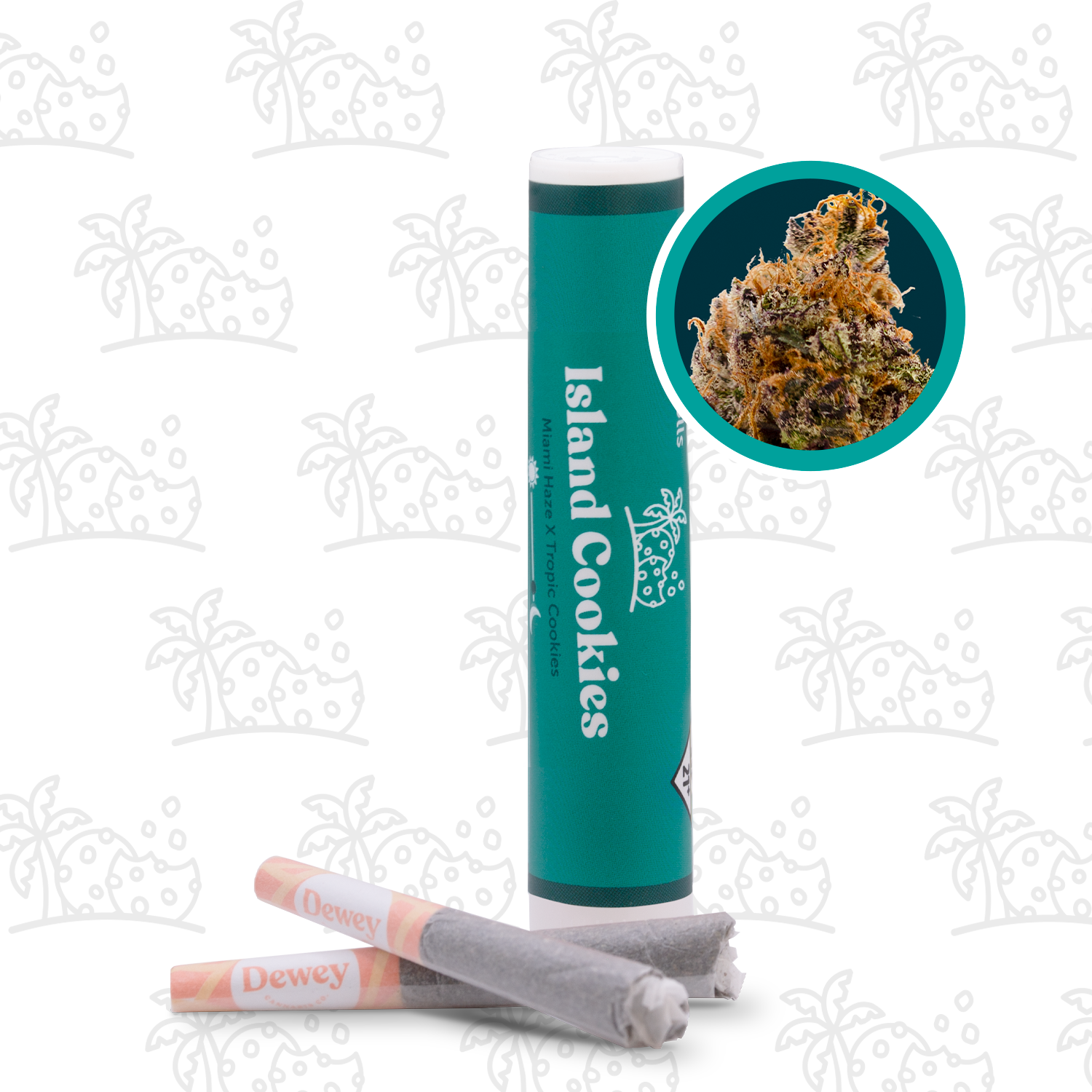 Photograph of product: Dewey Caribbean Chocolate Pre-Roll Oui'd 2 x .5g