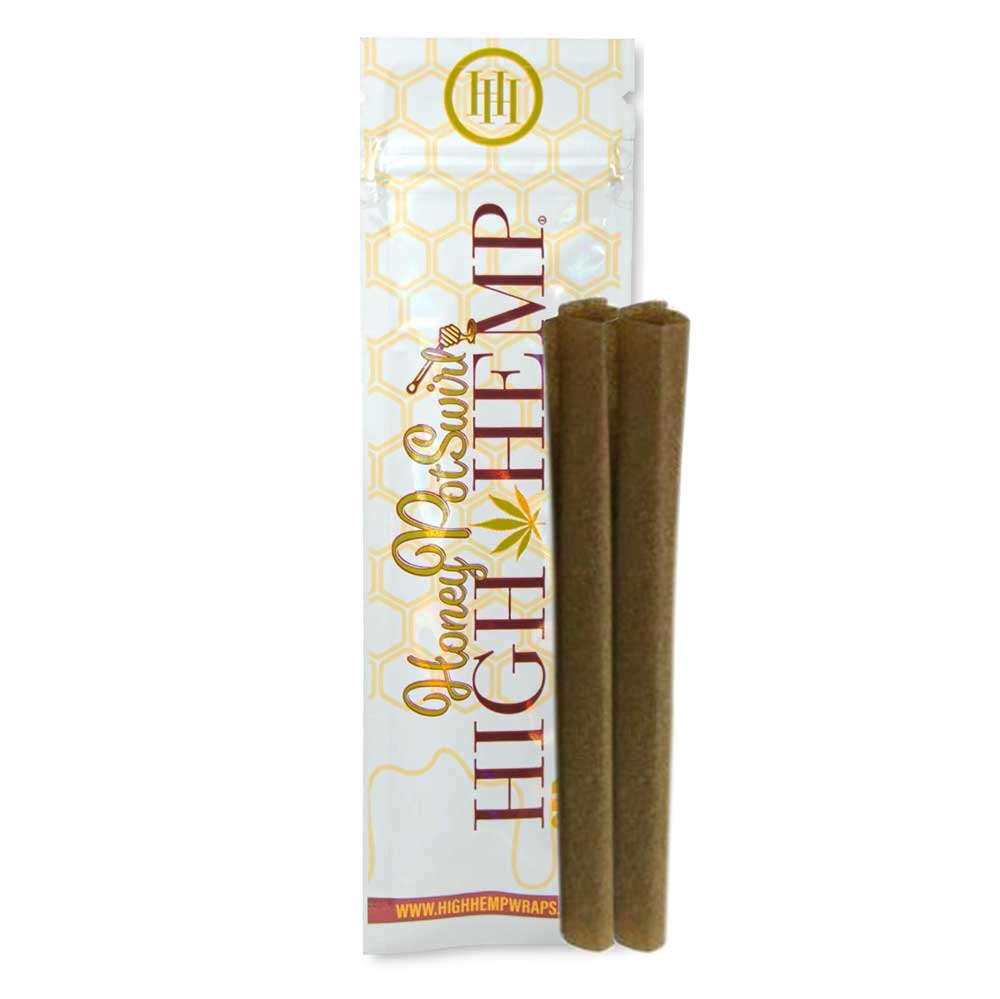 Photograph of product: High Hemp | Wraps | HoneyPot Swirl | 2 Pack
