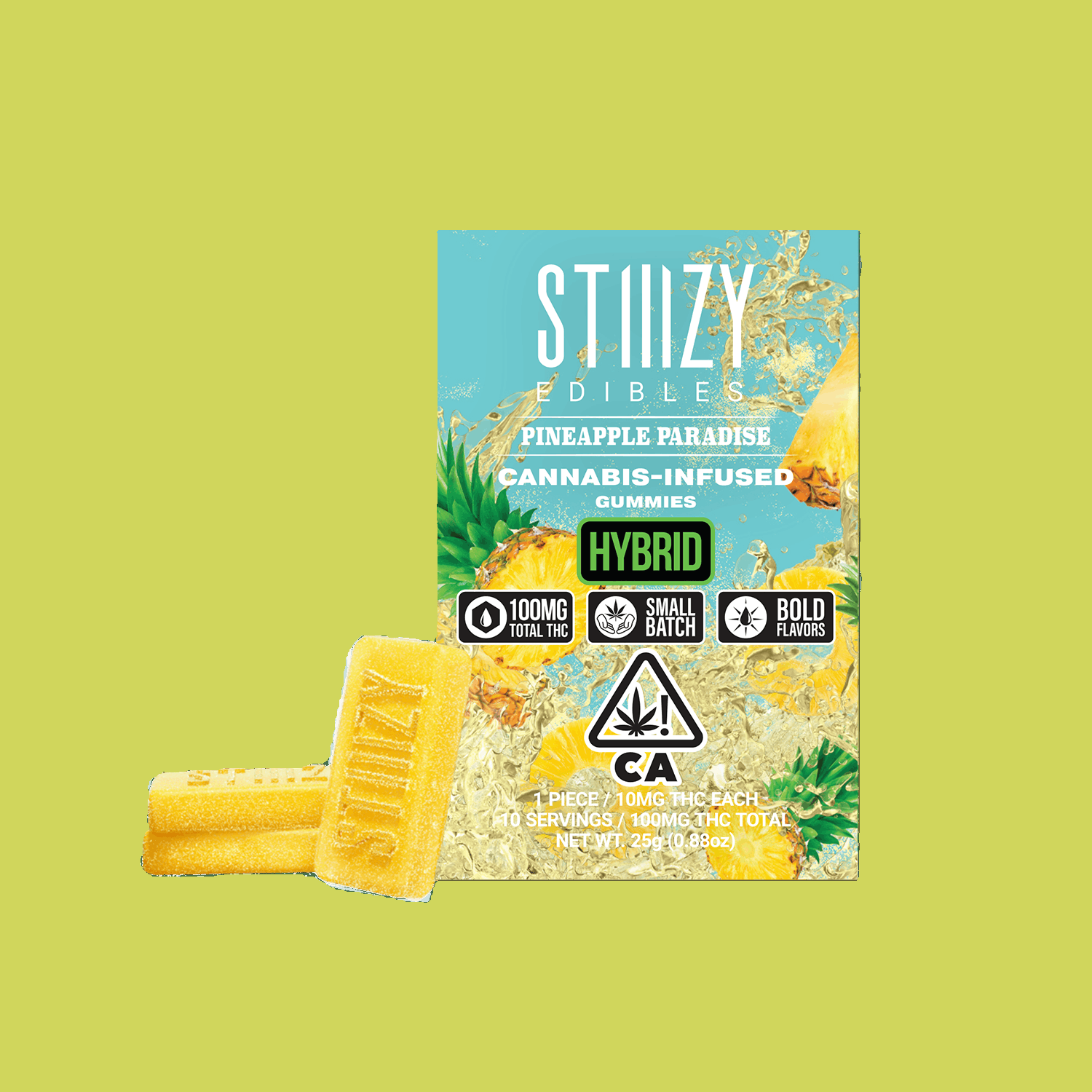 Photograph of product: Pineapple Paradise Nano Gummies 10x10 - 100mg