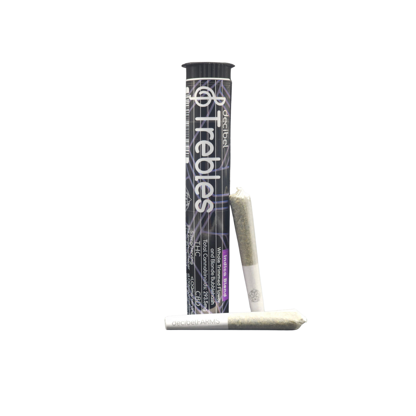 Photograph of product: Decibel Farms - Trebles - Oui'd Infused Pre-Roll 2pk