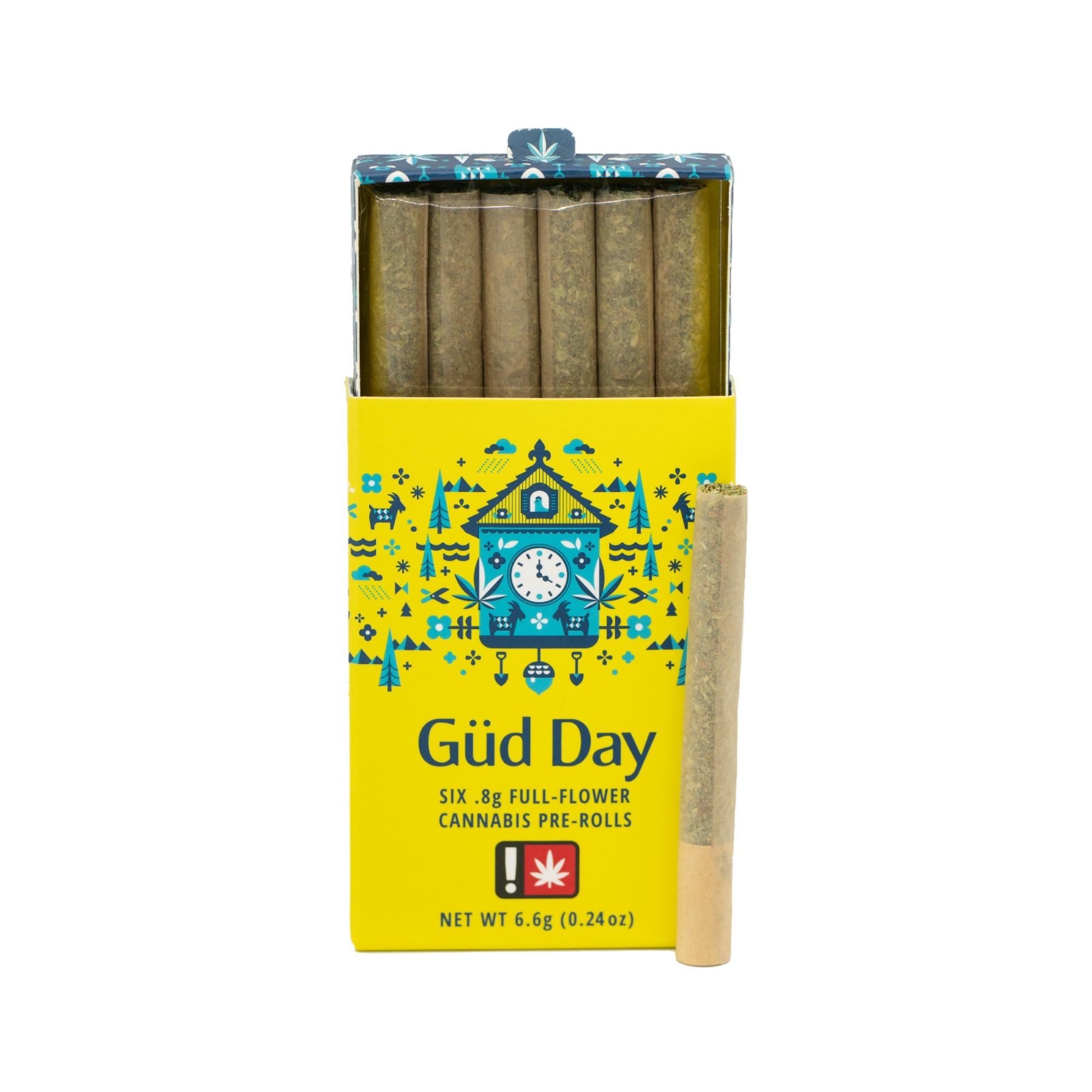 Photograph of product: Gud Gardens 6 x DAY Pack Pre-Rolls