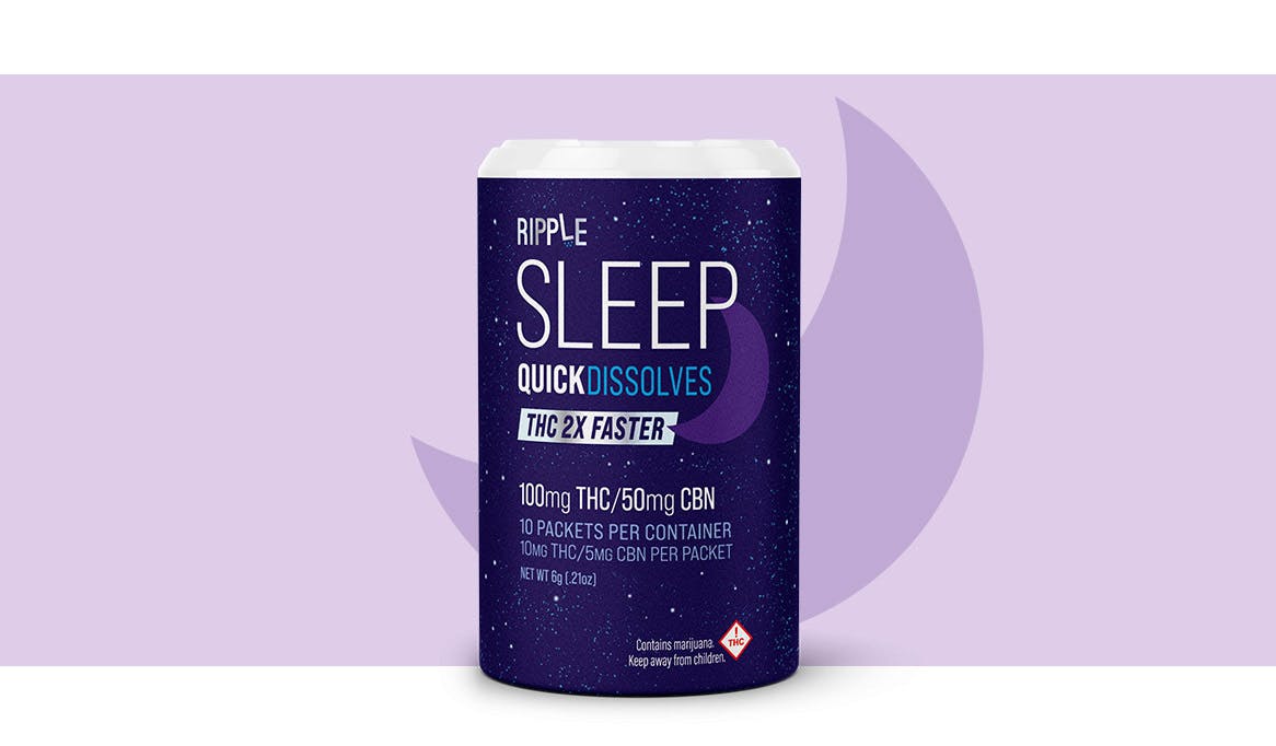 Photograph of product: Ripple Dissolvables Sleep (50mg CBN / 100mg TH-oui )
