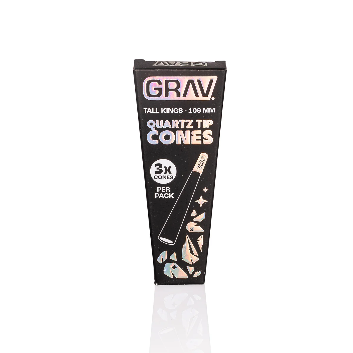 Photograph of product: Quartz Tip Cones | 3pk Tall Black I GRAV