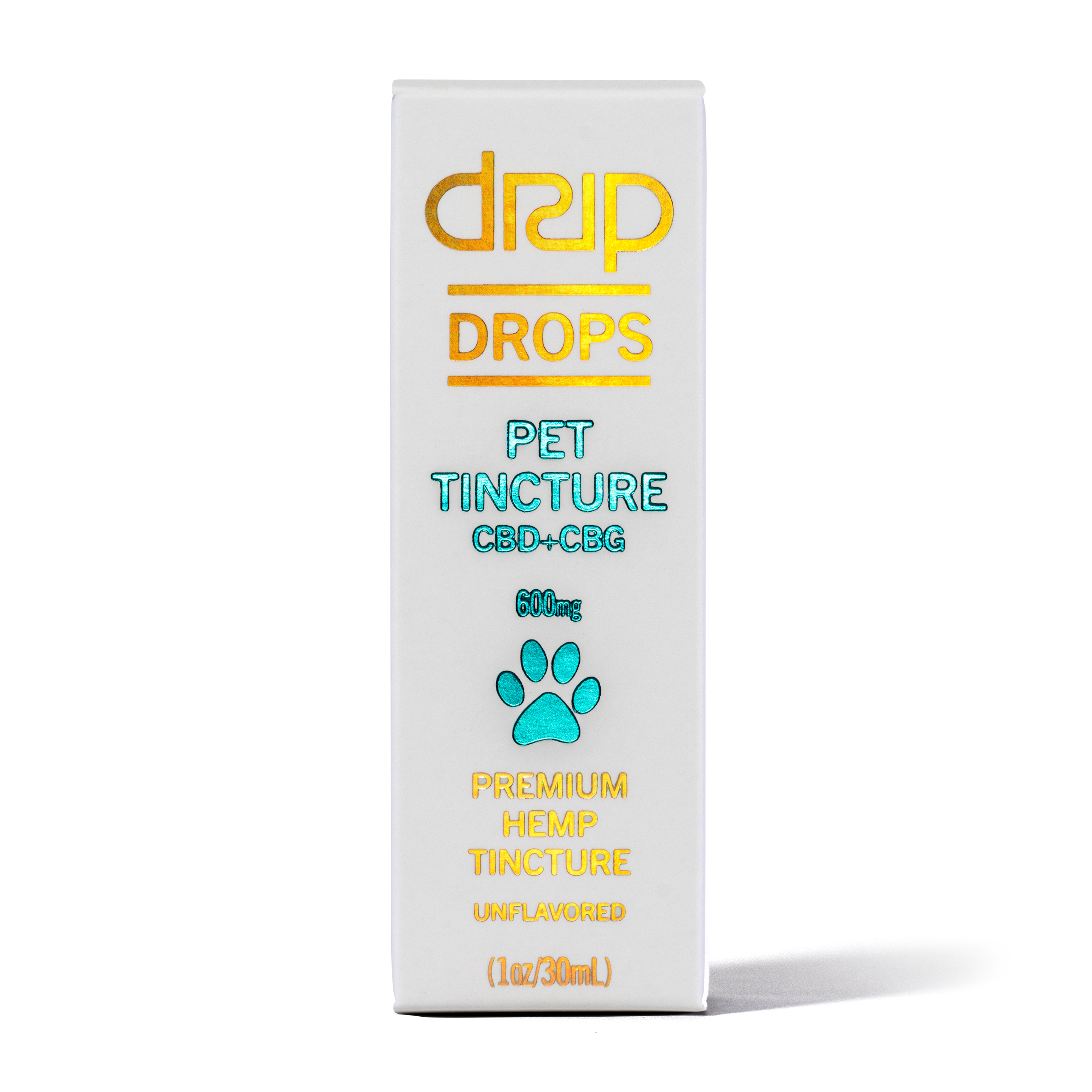 Photograph of product: (DRIP) DROPS PET Tincture 1:1 CBD/CBG 600mg
