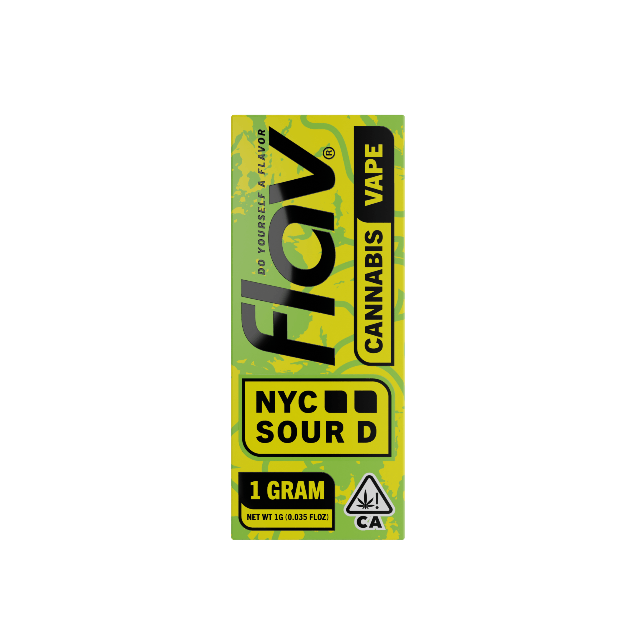 Photograph of product: FLAV Distillate Disposable 1G | NYC Sour D