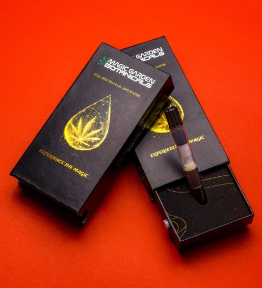 Photograph of product: Magic Garden | The Click  | Chemspill | au chocolat Resin Oil Vape