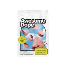 Photograph of product: Awesome Dope | Pink Pineapple Rosin Gummies | 100mg