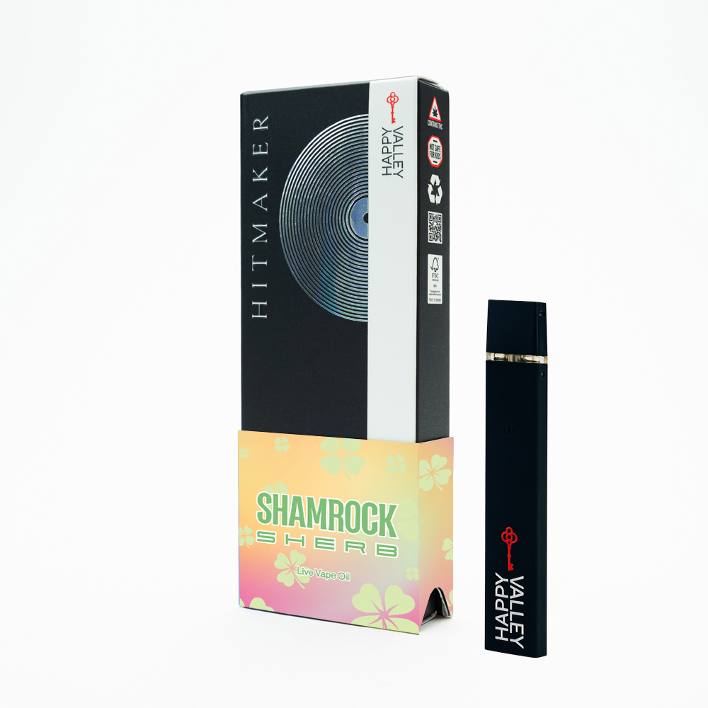 Photograph of product: Hitmaker Disposable Vape 1g - Shamrock Sherb