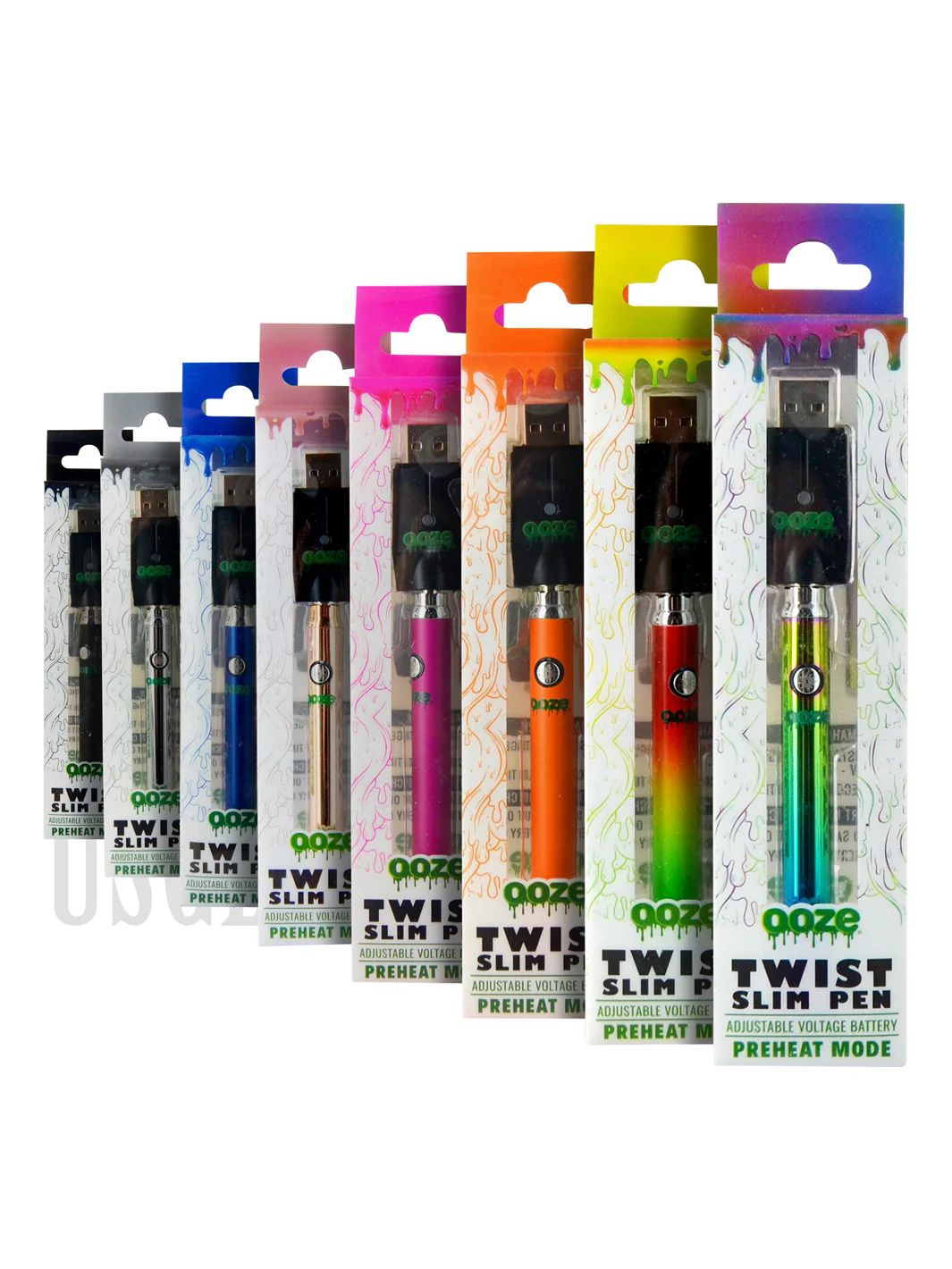 Photograph of product: Ooze Twist Slim Pen Adjustable Voltage Battery
