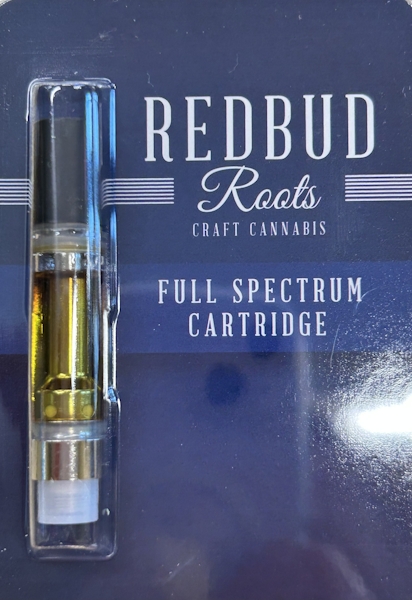 Photograph of product: Redbud Roots | Garlic Cookies Full Spectrum Vape Cartridge