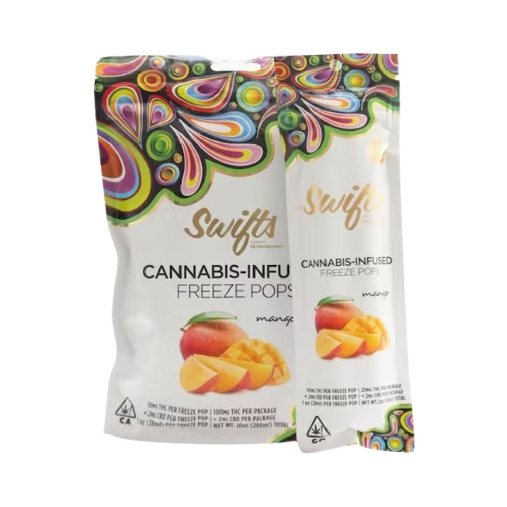 Photograph of product: MANGO FREEZE POPS 10-PACK 100MG