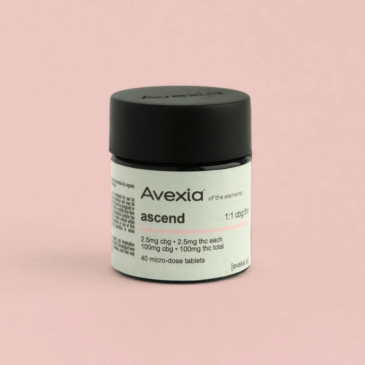 Photograph of product: Tablets | Avexia | Ascend [1:1 CBG/TH-oui] [40pk]