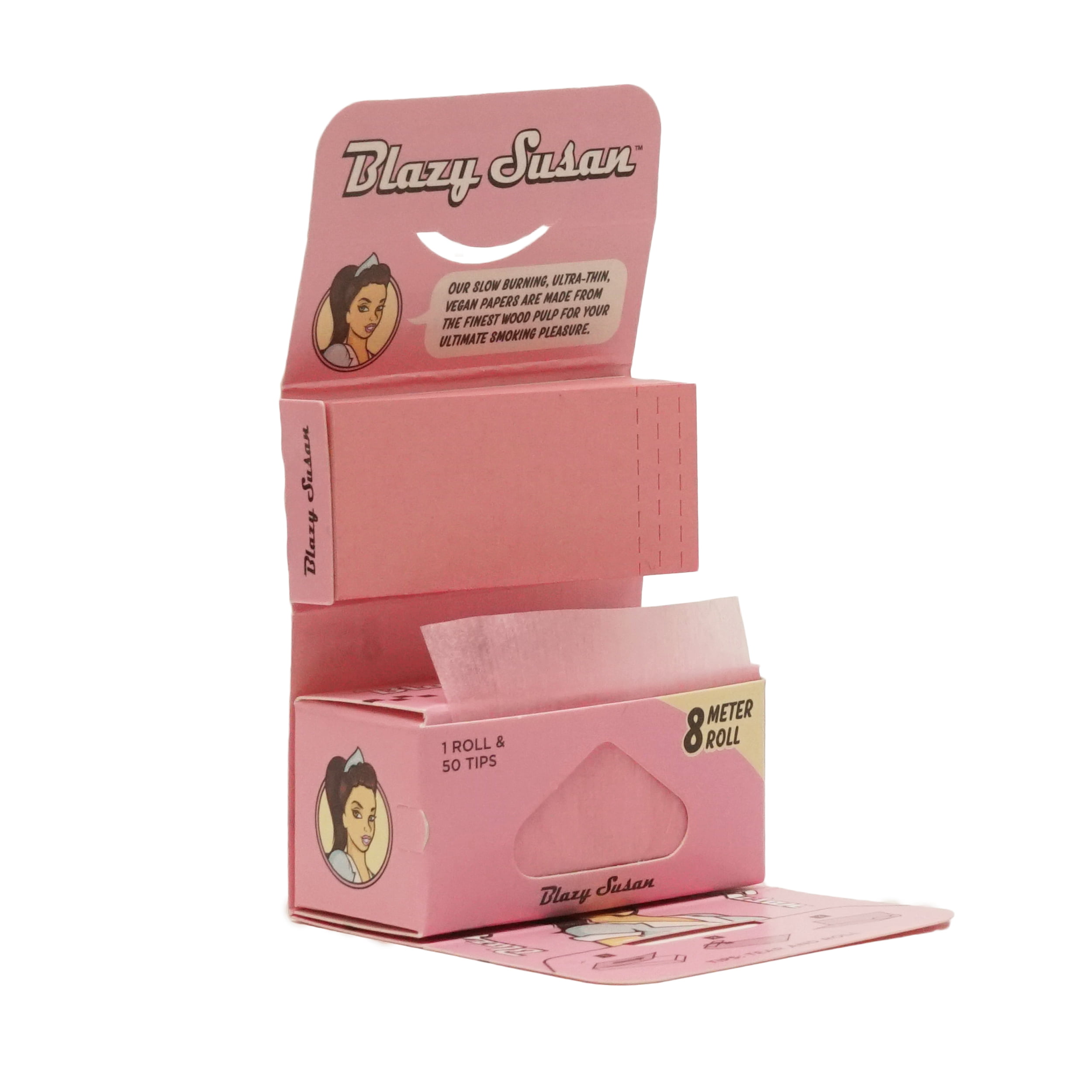 Photograph of product: Blazy Susan | 8 Meter High Roller Kit | Pink | 1 Roll, 50 Tips